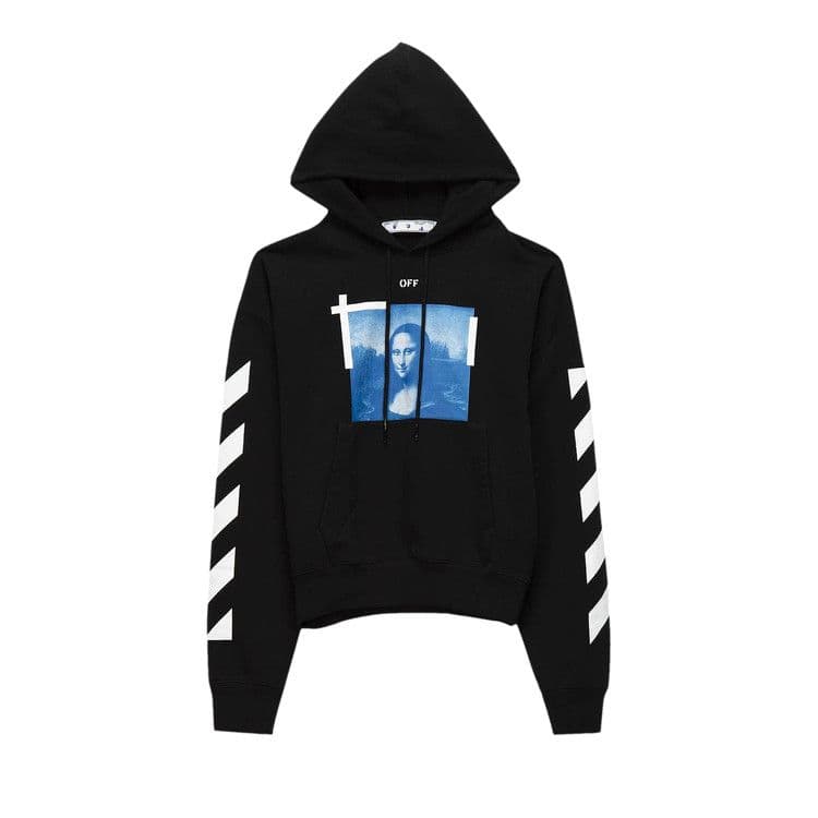OFF-WHITE Mona Lisa Photograph Hoodie Black