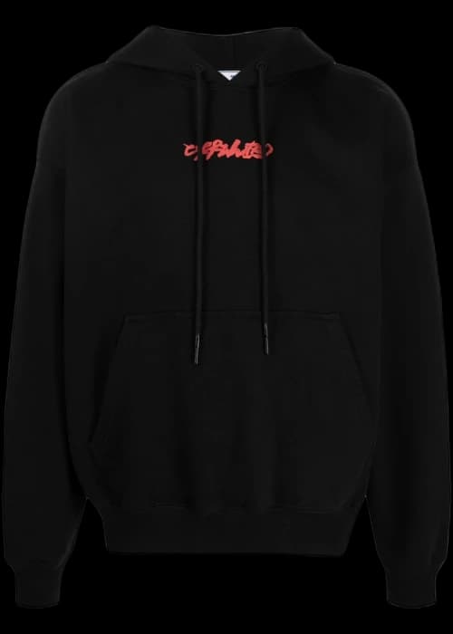 OFF-WHITE Arrows On Canvas Hooded Sweatshirt Black Multi