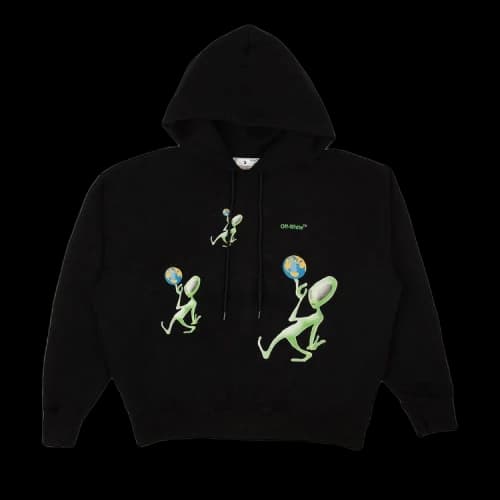 OFF-WHITE Alien Arrow Skate Fit Hoodie Black
