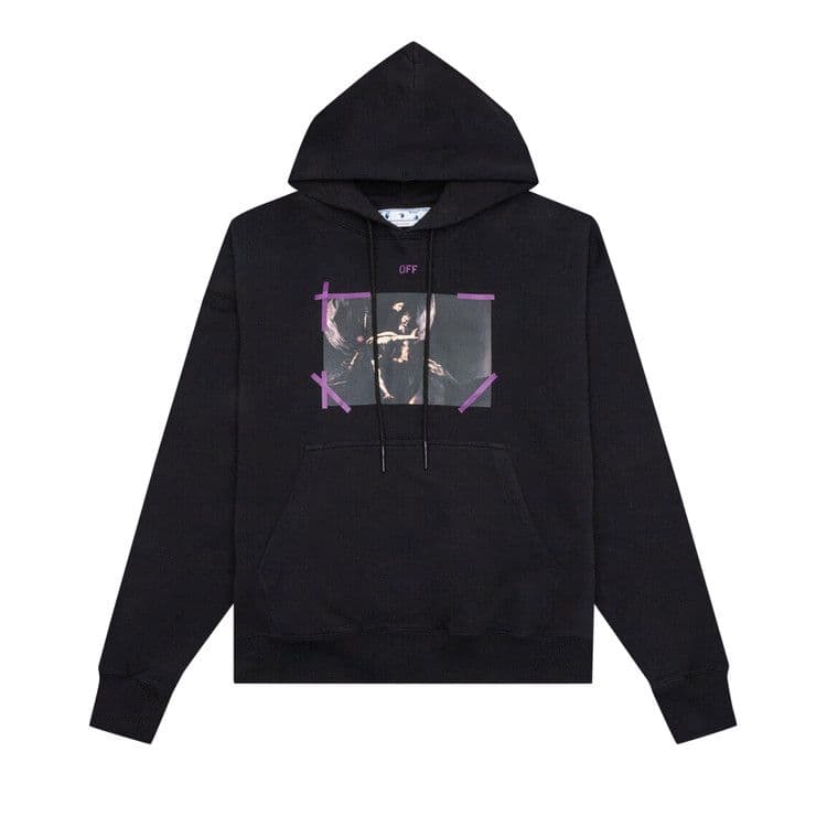 OFF-WHITE Arrow Caravaggio Mercy Skate Hood Hoodie Black