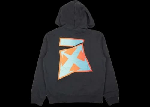 OFF-WHITE Degrade Thunder Outerspace Light Slim Hoodie Black