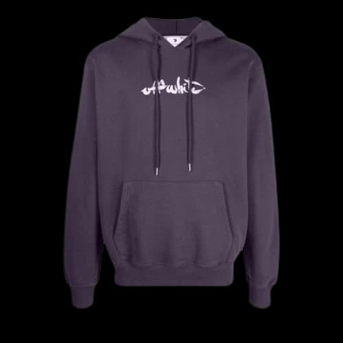 OFF-WHITE Paint Arrow Slim Hoodie Barolo