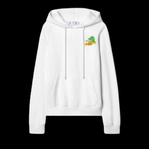 OFF-WHITE Brush Arrow Slim Hoodie White/Multi