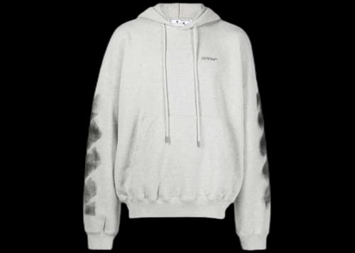 OFF-WHITE Jumbo Arrow Boxy Hoodie Melange