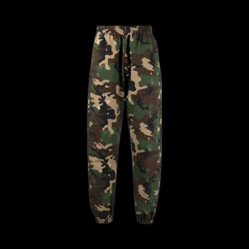 OFF-WHITE Logo Camo Casual Pants Camo Green