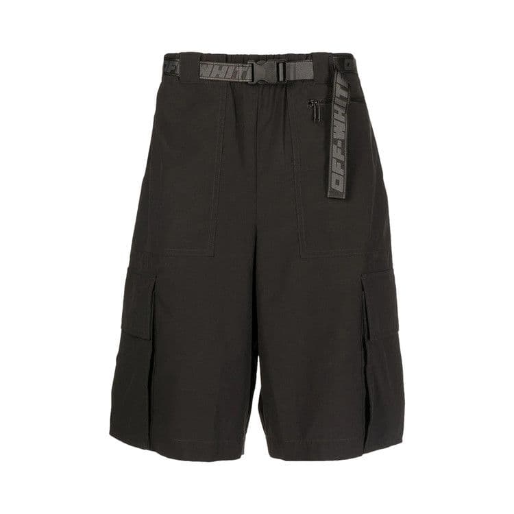 OFF-WHITE Industrial Belt Cargo Shorts Black