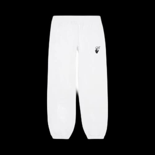 OFF-WHITE Arrow Caravaggio Print Slim Tapered Track Pants White/Black