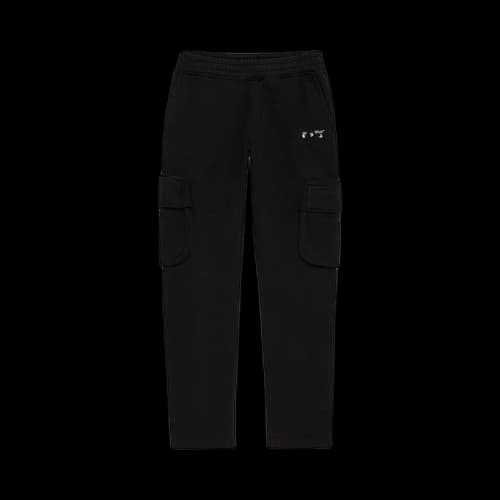 Off-White Logo Embroidered Cargo Sweatpants Version Black