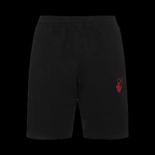 OFF-WHITE Starred Arrow Sweatshorts Black/Red