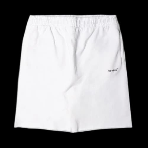 OFF-WHITE Single Arrow Pocket Sweatshorts White/Black