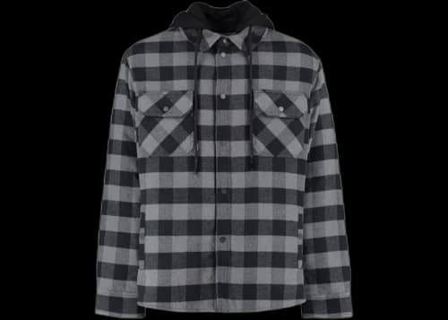 OFF-WHITE Arrow Padded Flannel Jacket Grey