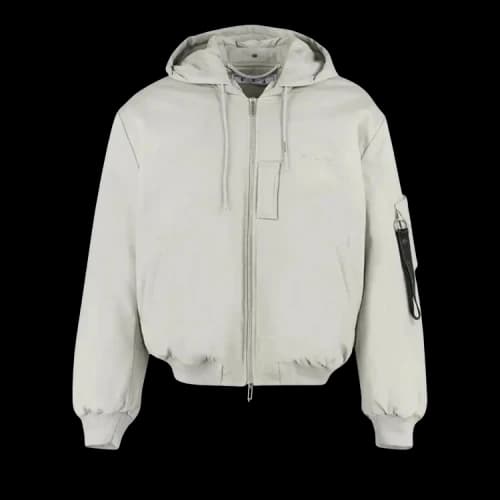 OFF-WHITE Plain Abbey Stone Vintage White Jacket White