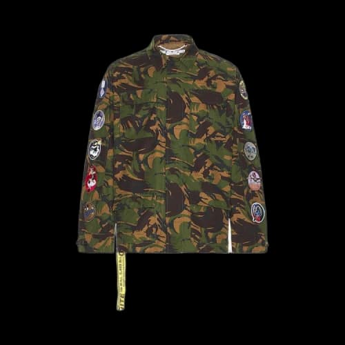 OFF-WHITE Camou Patch Field Jacket Army Green