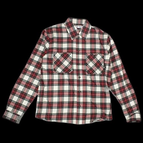 OFF-WHITE Allover Check Flannel Arrow Shirt Red