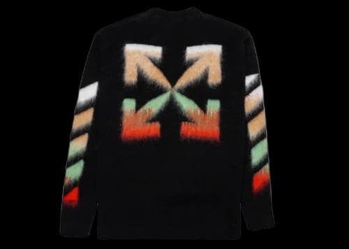 OFF-WHITE Diagonal Arrows Motif Sweater Black
