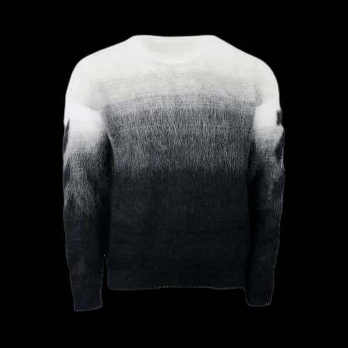 OFF-WHITE Diag Arrow Brushed Knit Crewneck Black/Black