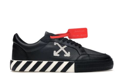 OFF-WHITE Vulc Low Black Leather FW19