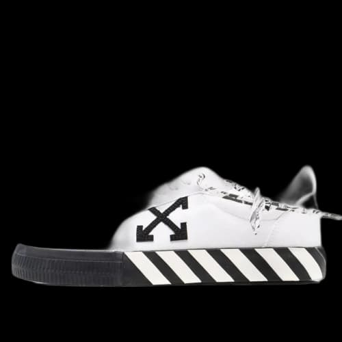 OFF-WHITE Vulcanized Low Canvas White Black