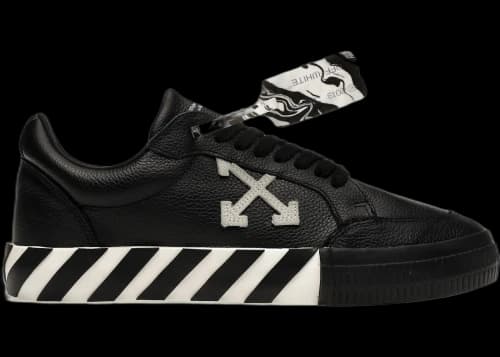 OFF-WHITE Vulc Low Leather Black White FW21