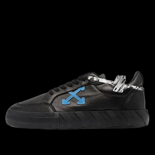 OFF-WHITE Vulc Low Black/Blue Leather SS21