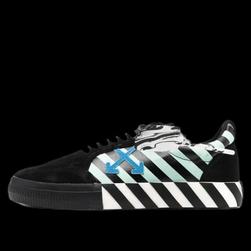 OFF-WHITE Vulc Low Black Blue Arrow