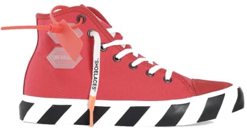 OFF-WHITE Vulcanized Hi Striped Red
