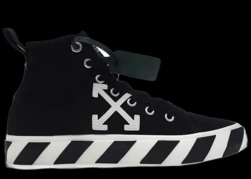 OFF-WHITE Vulc Mid Canvas Black White