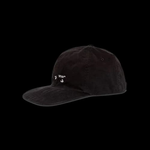 OFF-WHITE Swimming Man Embroidered Baseball Cap Black/White