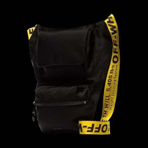OFF-WHITE BodyBag Black Yellow