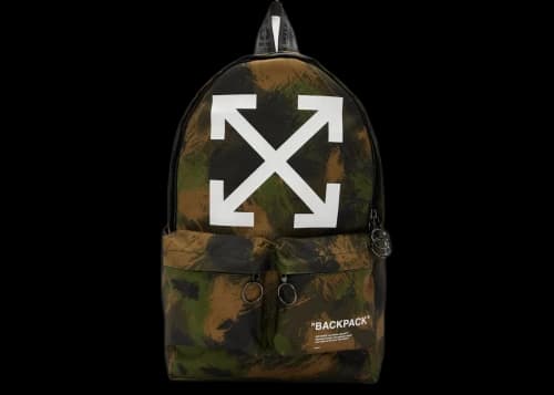 OFF-WHITE Quote Backpack Camo