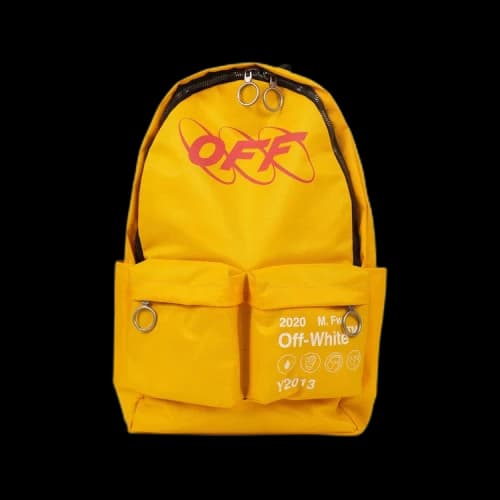 OFF-WHITE Industrial Y013 Backpack Yellow Red