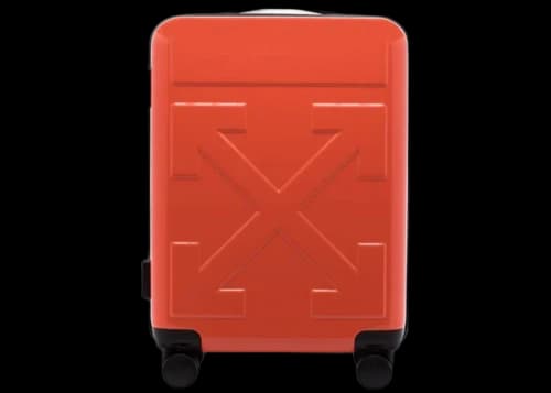 OFF-WHITE Quote Carry-On Suitcase Red