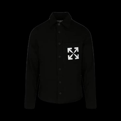 OFF-WHITE Single Arrow Denim Shirt Black