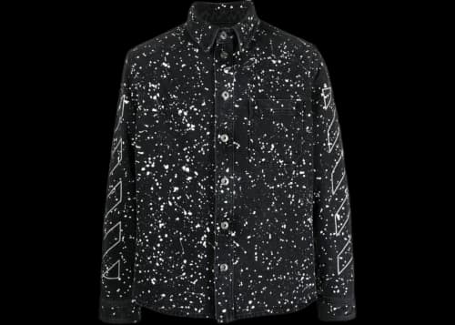 OFF-WHITE Diag Outline Design Shirt Black