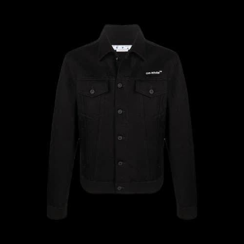 OFF-WHITE Diag-Stripe Denim Jacket Black/White