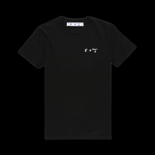 OFF-WHITE Logo Print Casual Tee Black
