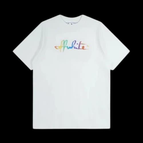 OFF-WHITE Women's Rainbow Tomboy T-Shirt White/Multi