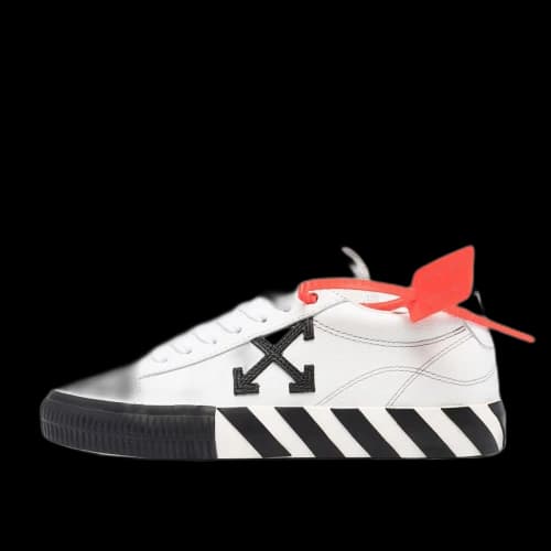 OFF-WHITE Vulcanized Low Leather White Black (Women's)