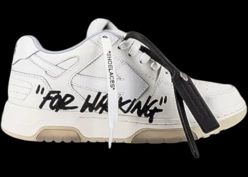 OFF-WHITE OOO Low For Walking White Black (Women's)
