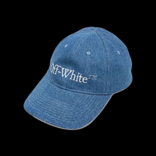 OFF-WHITE Women's Den Logo Bookish Baseball Hat Blue/White