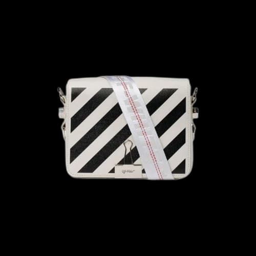 OFF-WHITE White Diag Flap Bag White