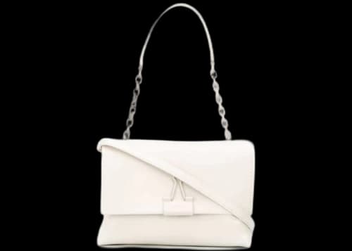 OFF-WHITE Binder Clip Shoulder Bag White