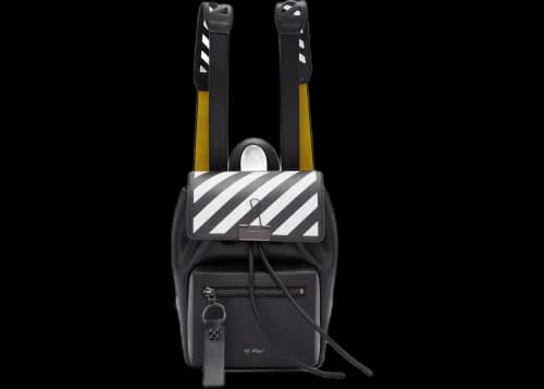 OFF-WHITE Backpack Diag Black White Yellow