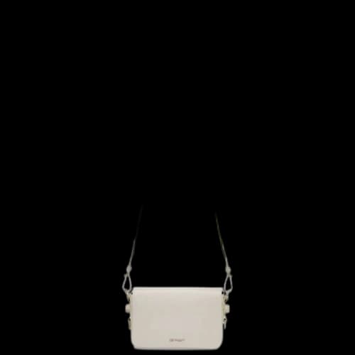 OFF-WHITE Diag Industrial Flap Bag White/Black