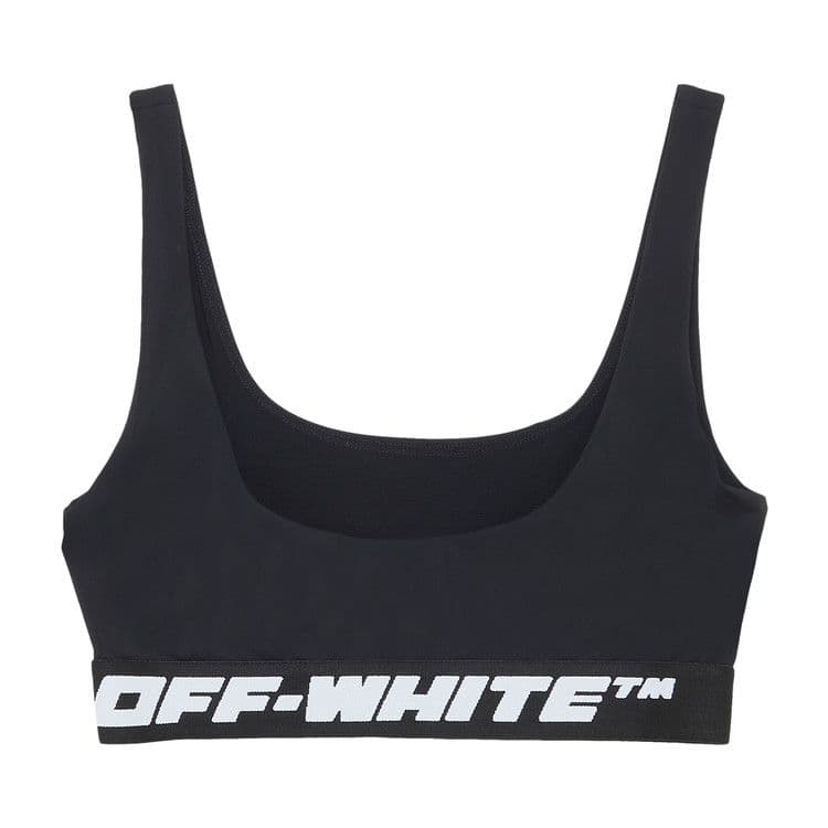 OFF-WHITE Athl Logo Band Bra Black