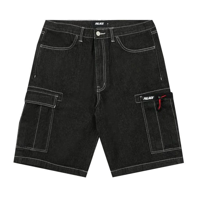 Palace Drawcord Pocket Denim Shorts 'Black'