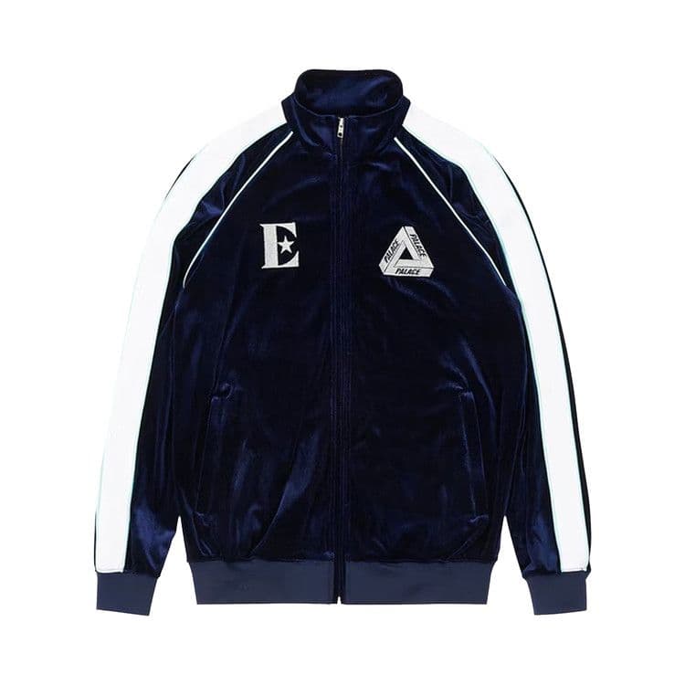 Palace x Elton John Velour Track Top 'Navy'