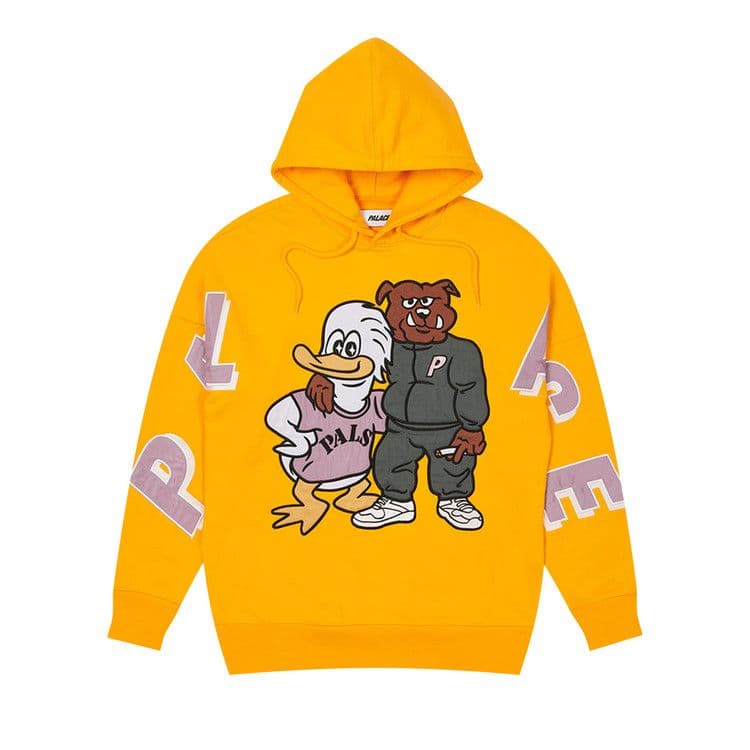 Palace Dog And Duck Drop Shoulder Hood 'Yellow'