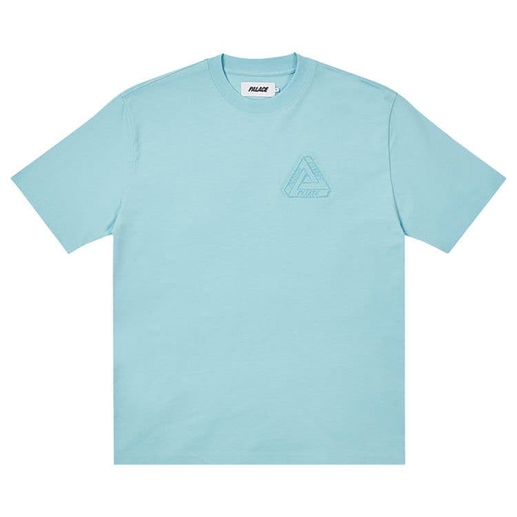 Palace Tri-Ferg Embossed T-Shirt 'Light Blue'