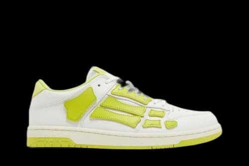 AMIRI Skel Top Low White Fluorescent Yellow